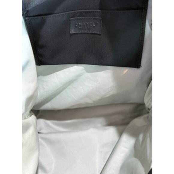 RARE Authentic CHANEL Sports Line High Summer Nylon Leather CC Tote Bag - Picture 12 of 16